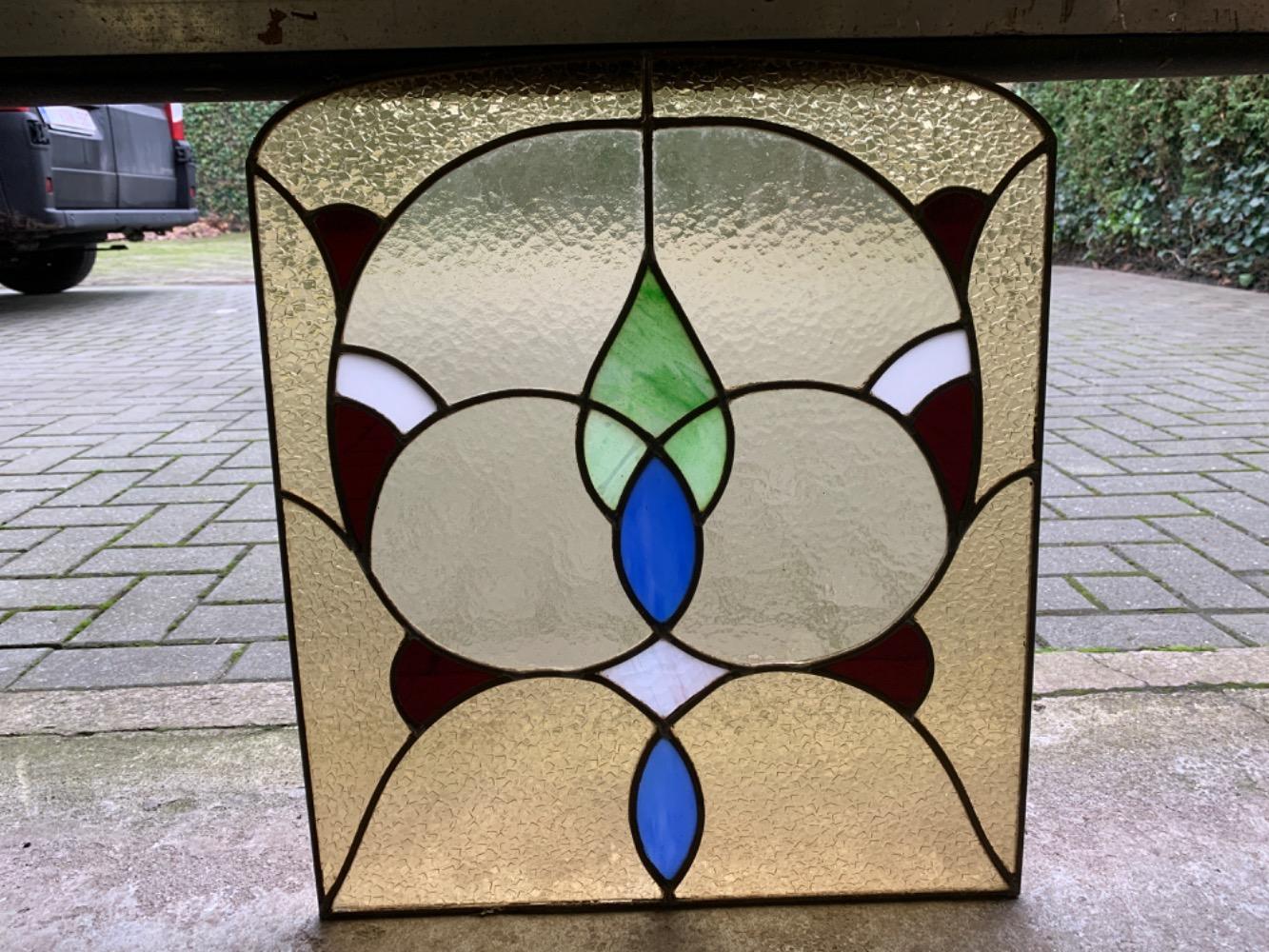 Art Deco Stained Glass Window Glantiques Recent Added Items European Antiques Decorative