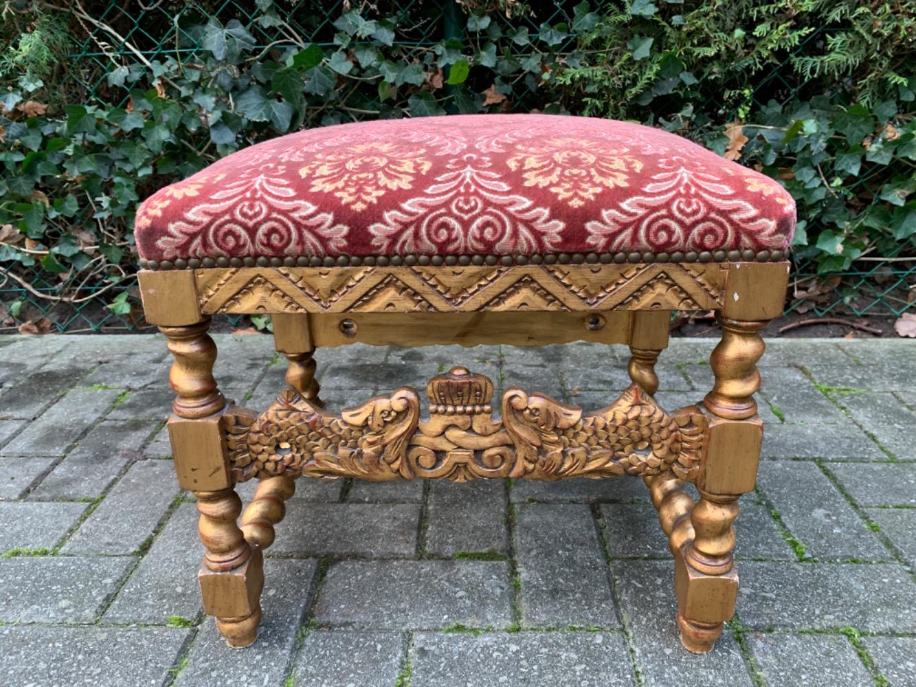 Carved Footstool