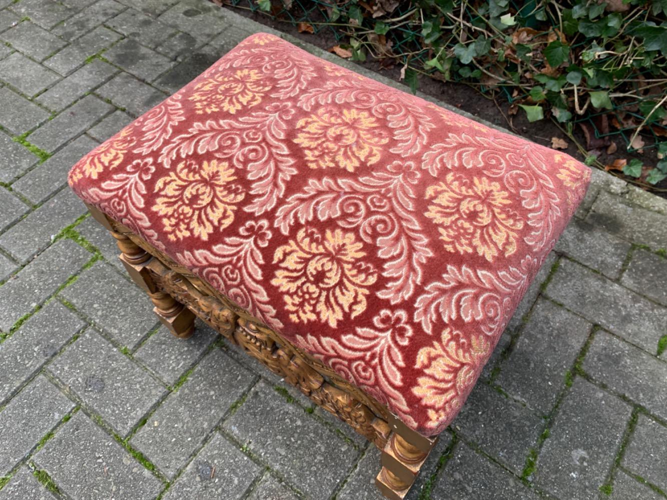 Carved Footstool