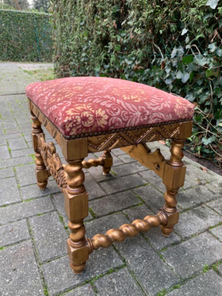 Carved Footstool