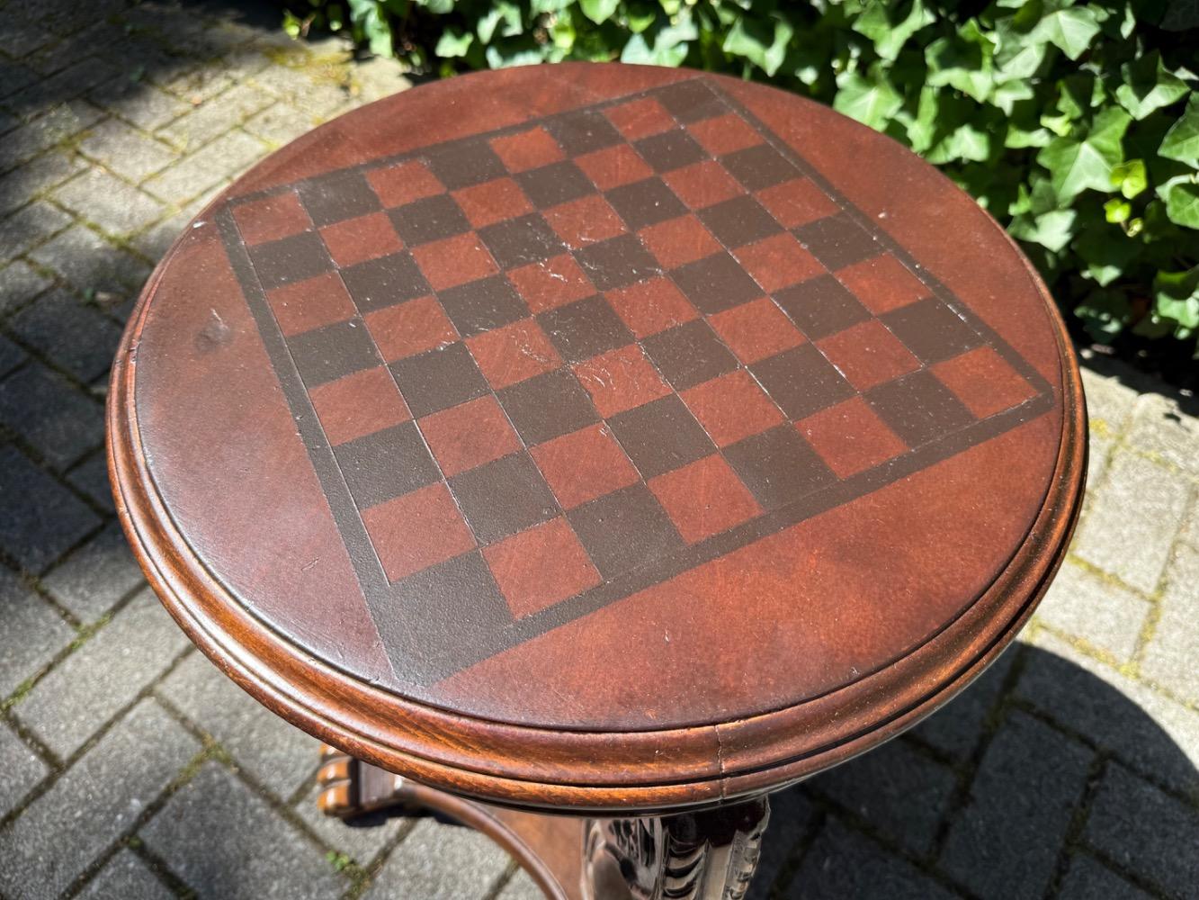 Carved Game table