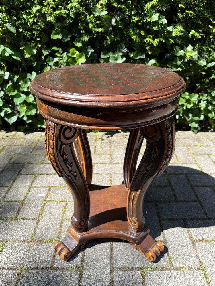 Carved Game table