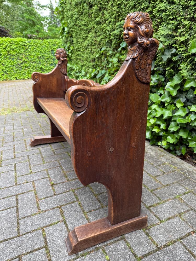 Carved Hall bench