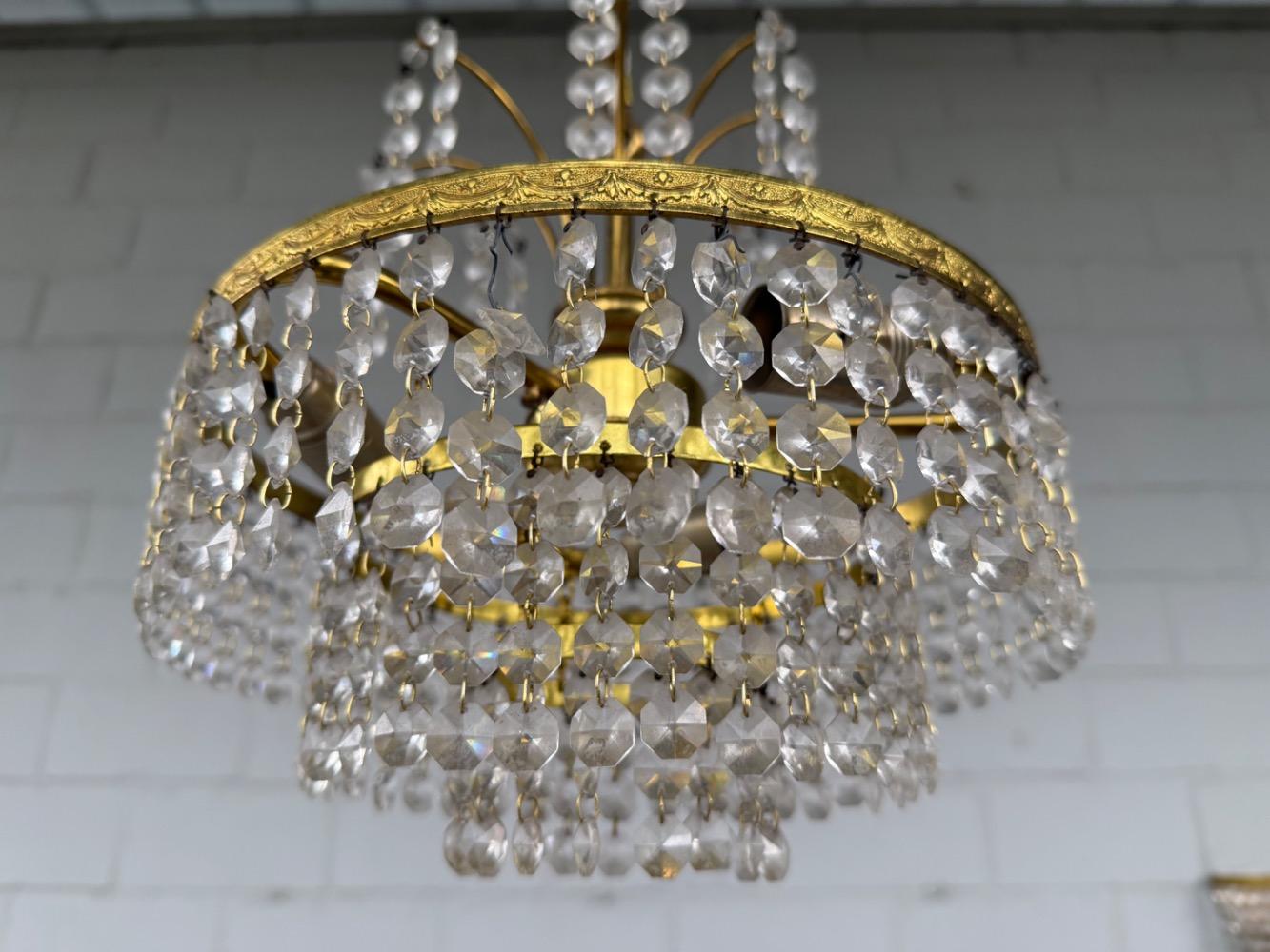 Chandelier and wall lights