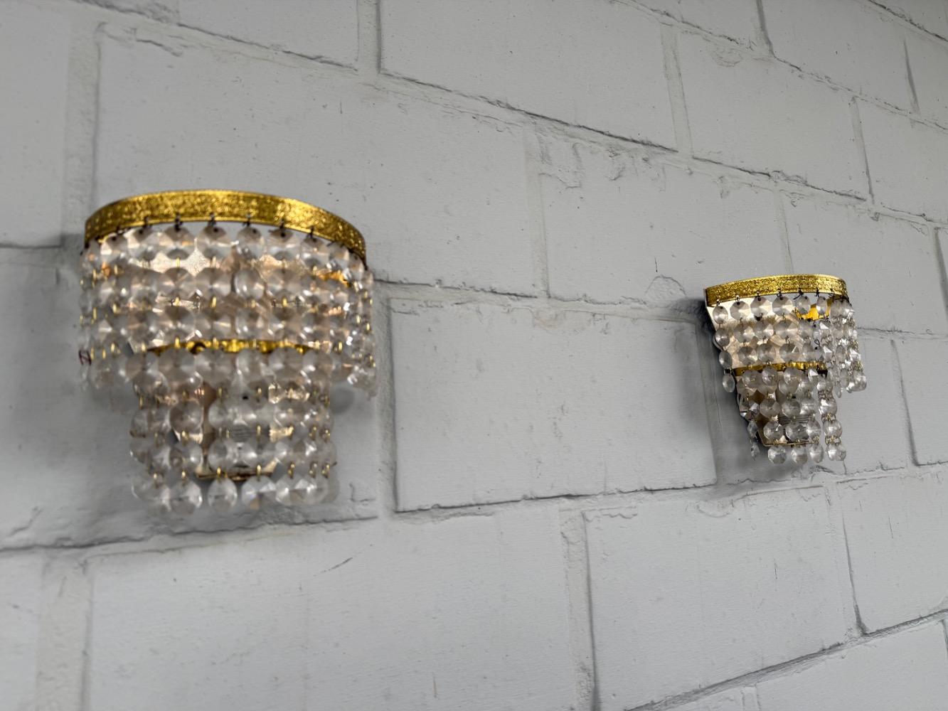 Chandelier and wall lights