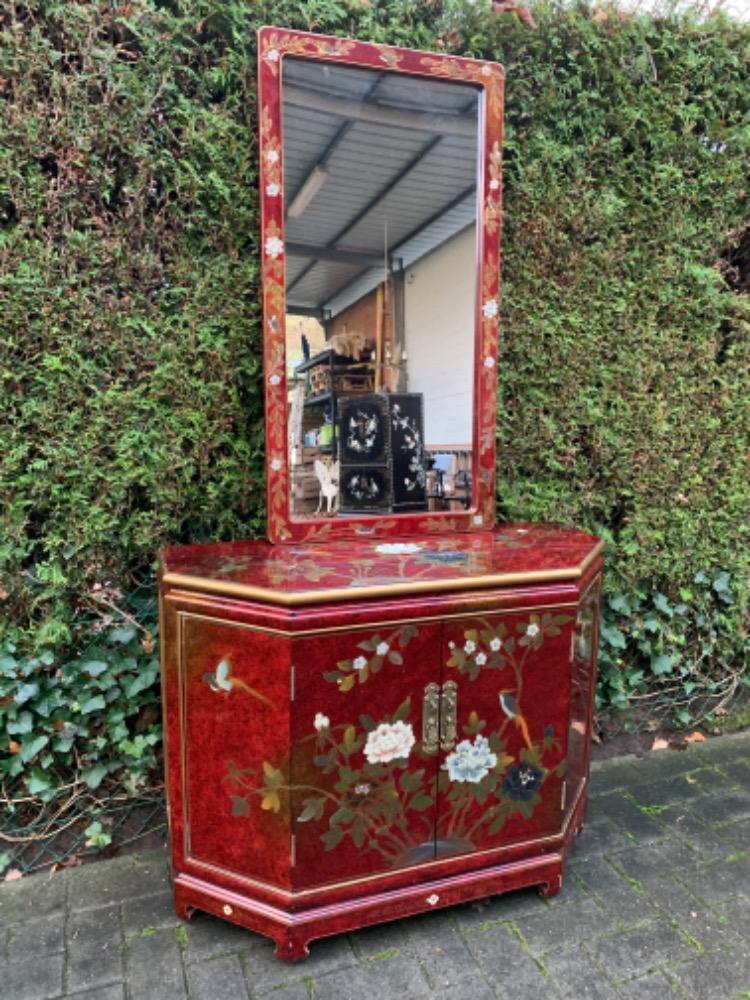 Chinese Cabinet and mirror