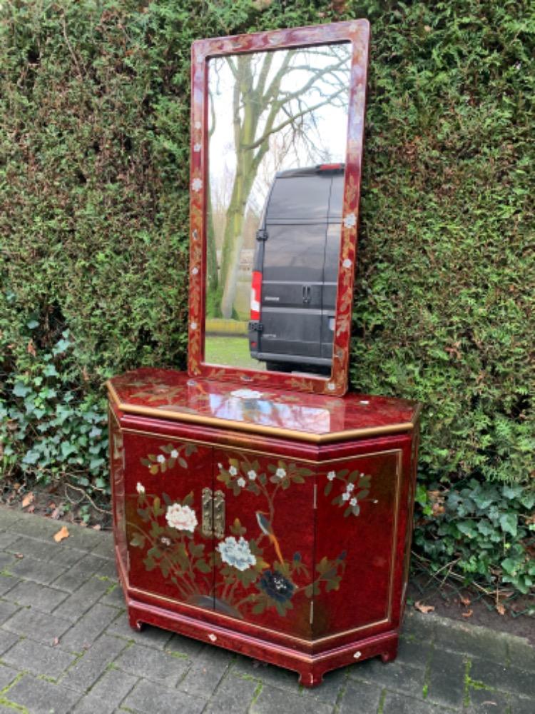 Chinese Cabinet and mirror