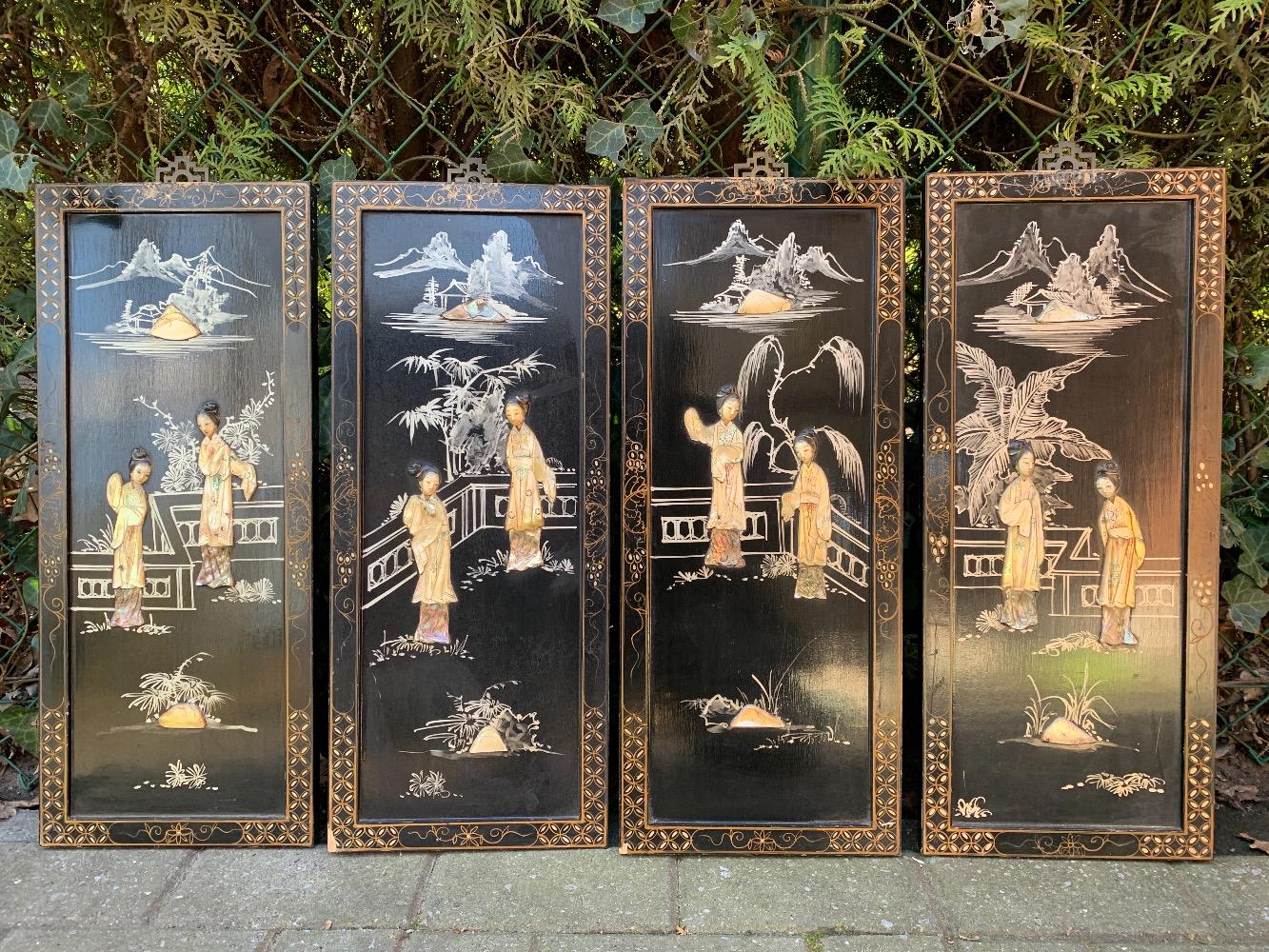 Chinese Wall Panels for Sale at Online Auction