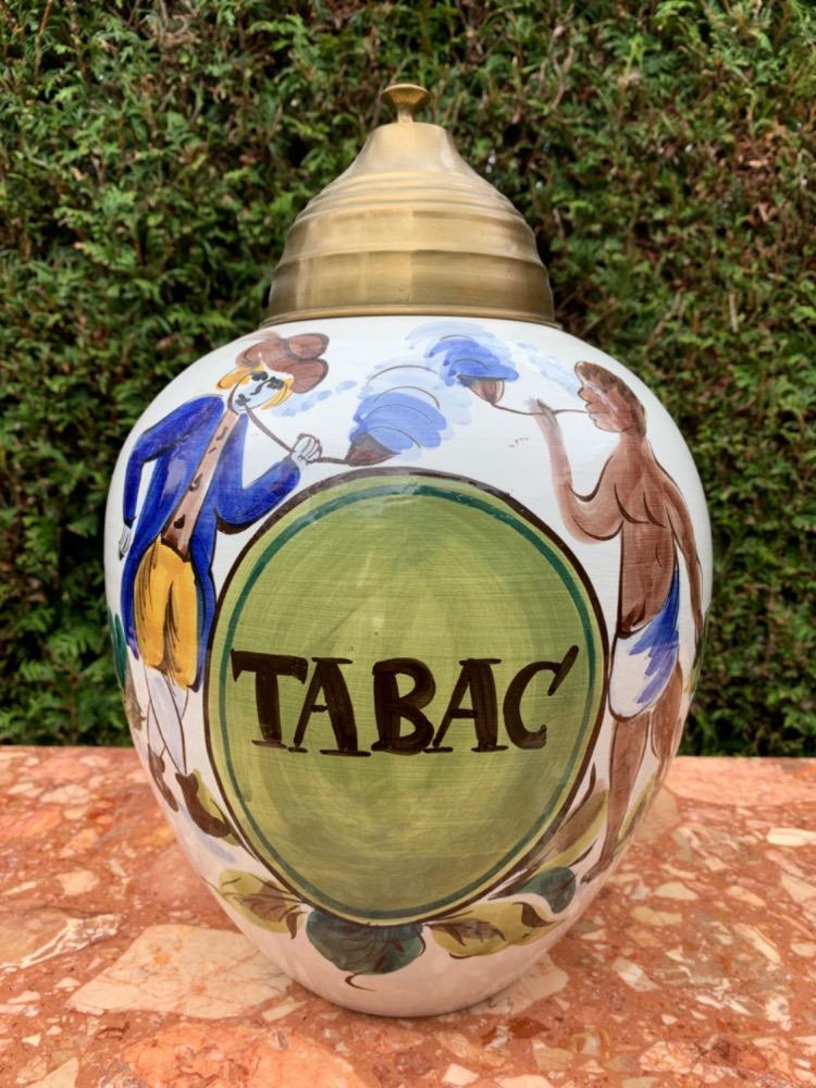 Colonial style Tabac pot