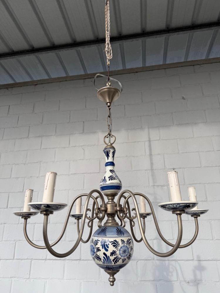 Delft style Chandelier