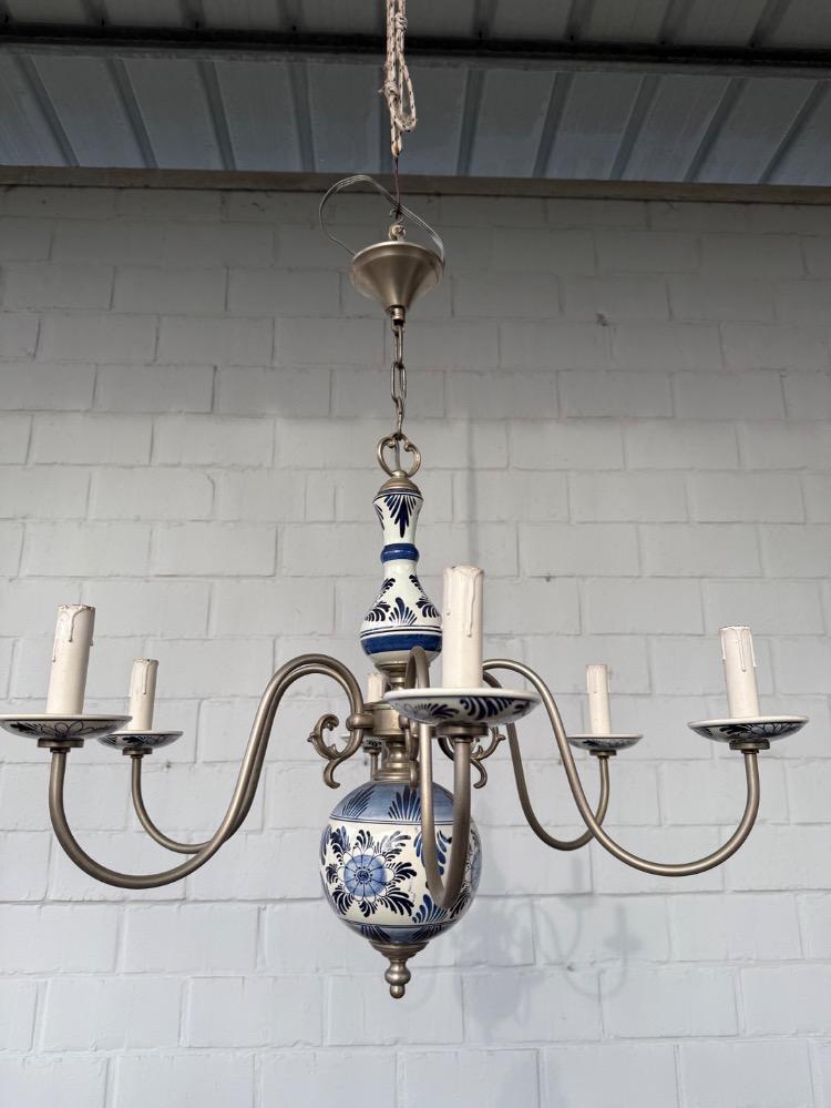 Delft style Chandelier