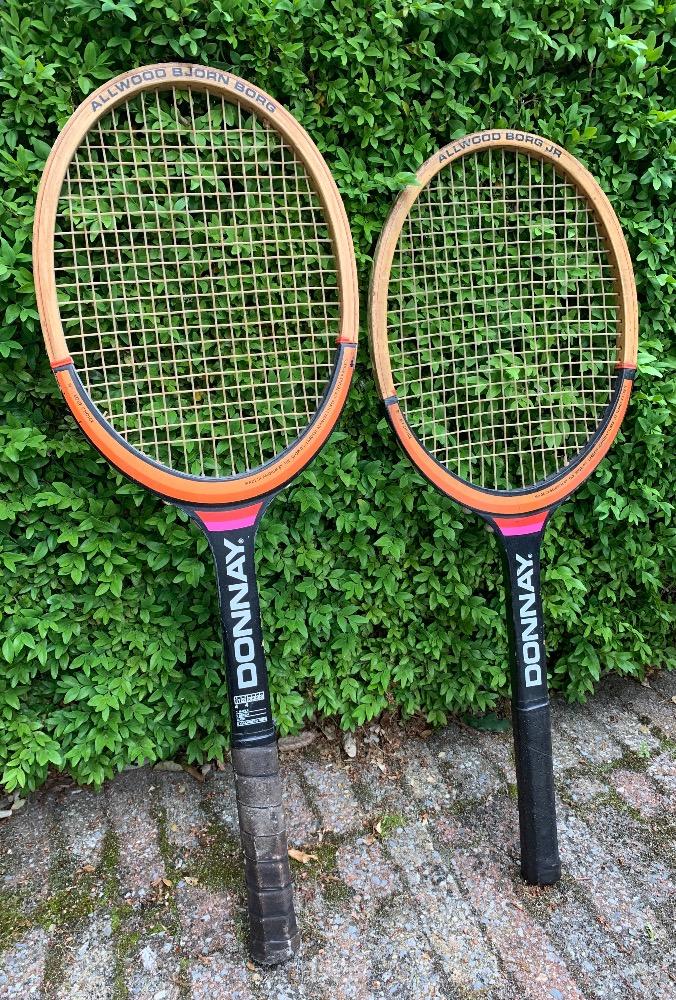 Donnay Pair Of Tennis Rackets, French Coat Hooks Rackets
