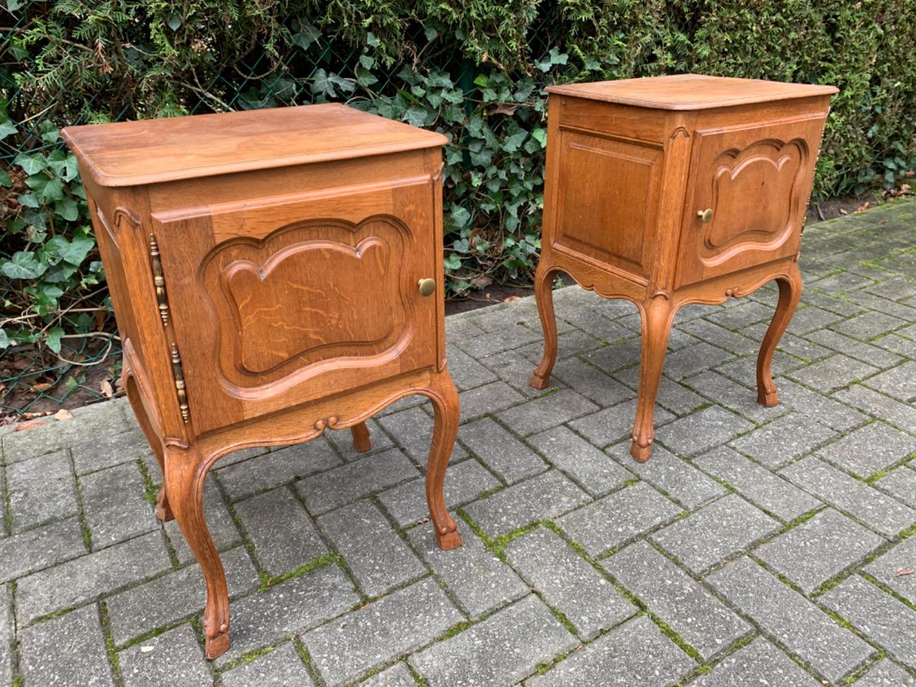 French Provincial style Pair of nightstands