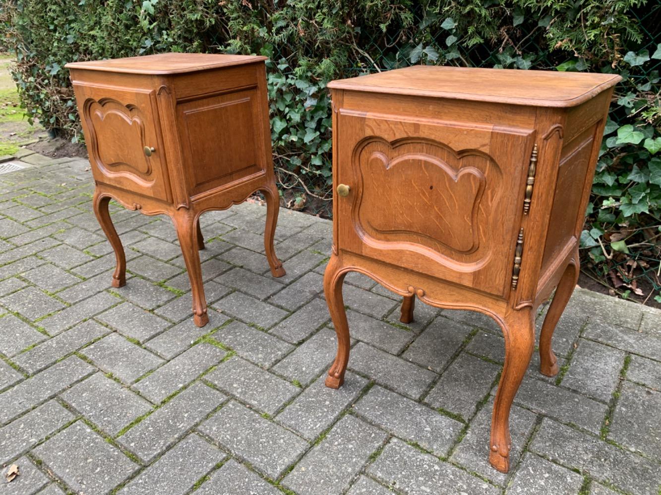 French Provincial style Pair of nightstands