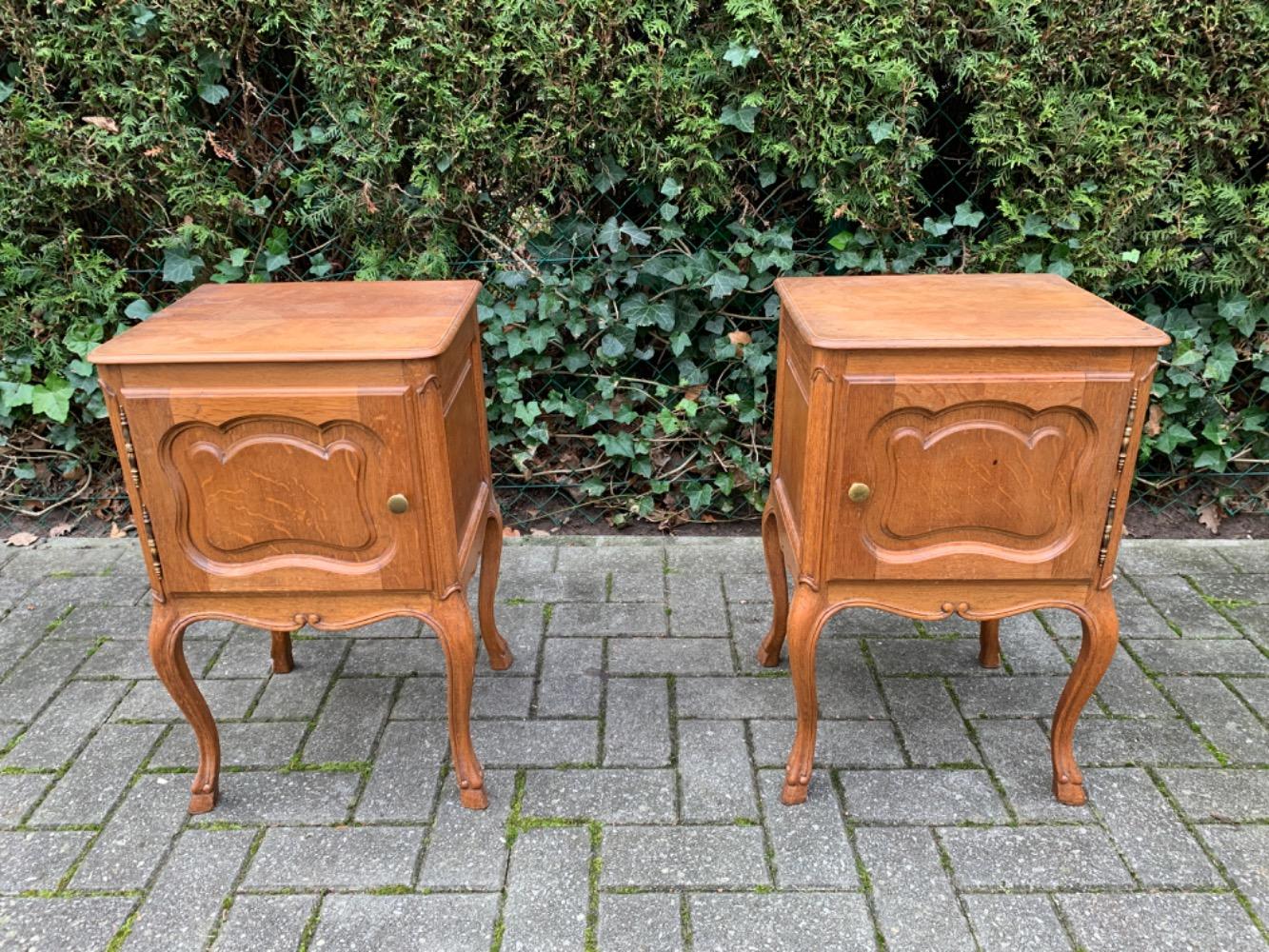 French Provincial style Pair of nightstands