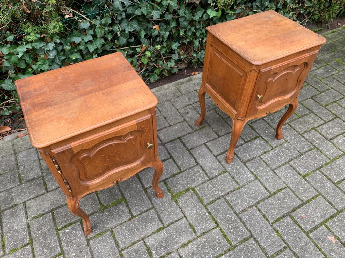 French Provincial style Pair of nightstands