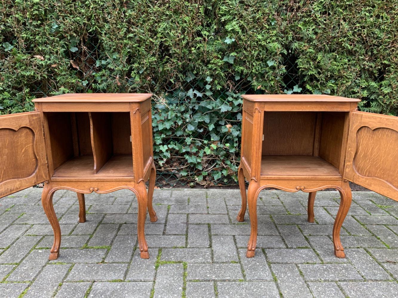 French Provincial style Pair of nightstands