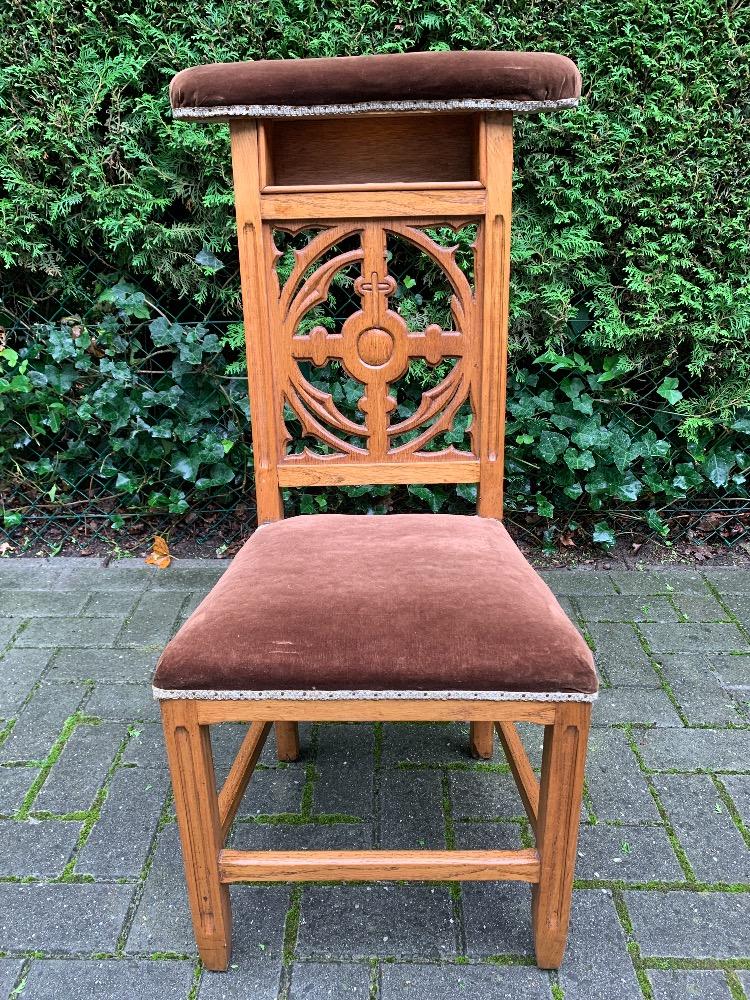 Antique prayer chair discount