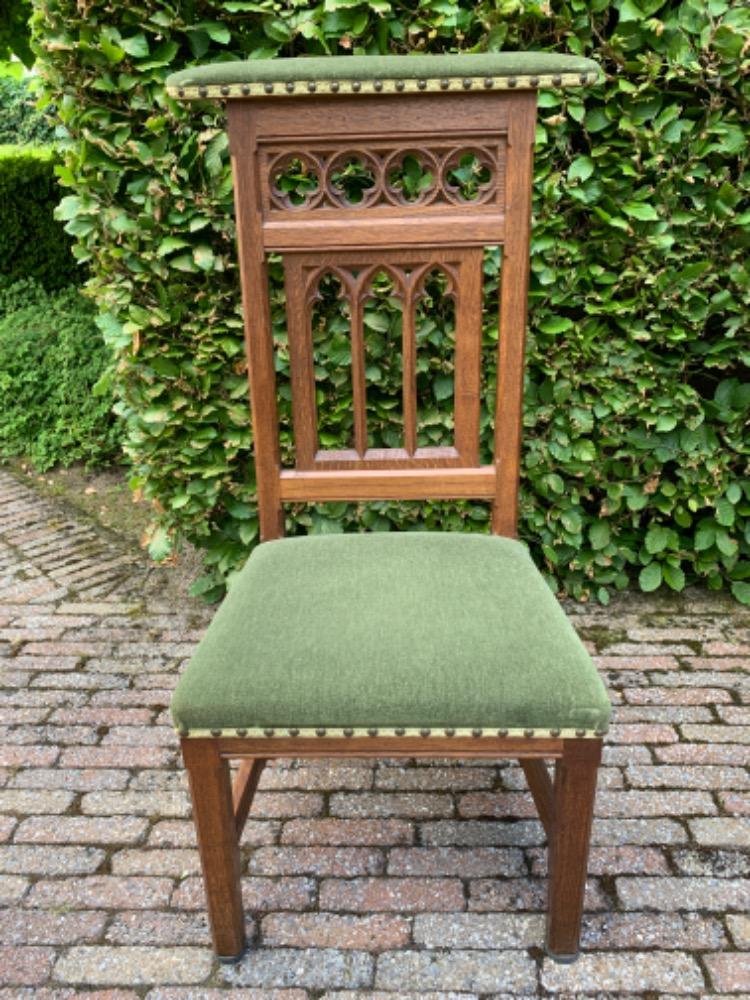 Gothic Prayer chair. Seating Inventory Glantiques