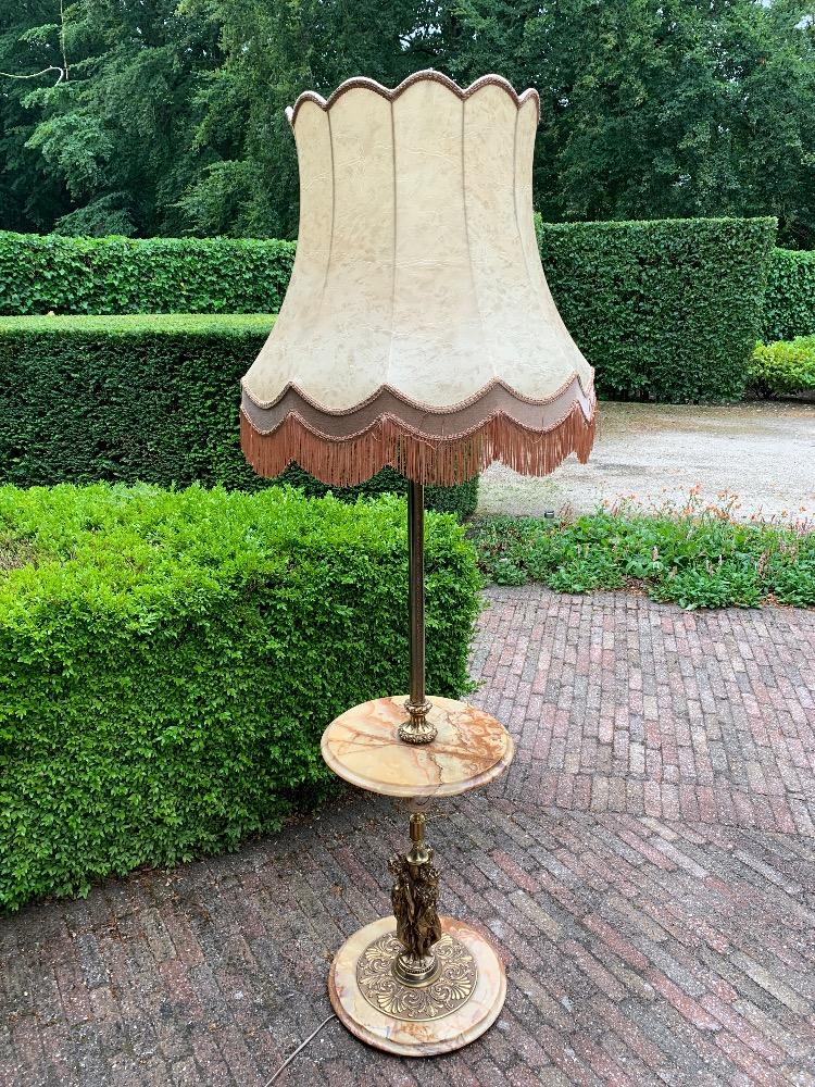 Hollywood Regency Style Lampstand, Hollywood Regency Hanging Table Lamp