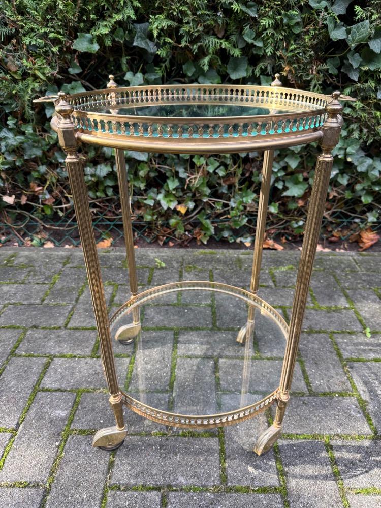 Hollywood Regency style Serving cart