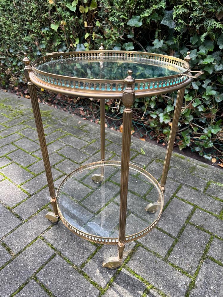 Hollywood Regency style Serving cart