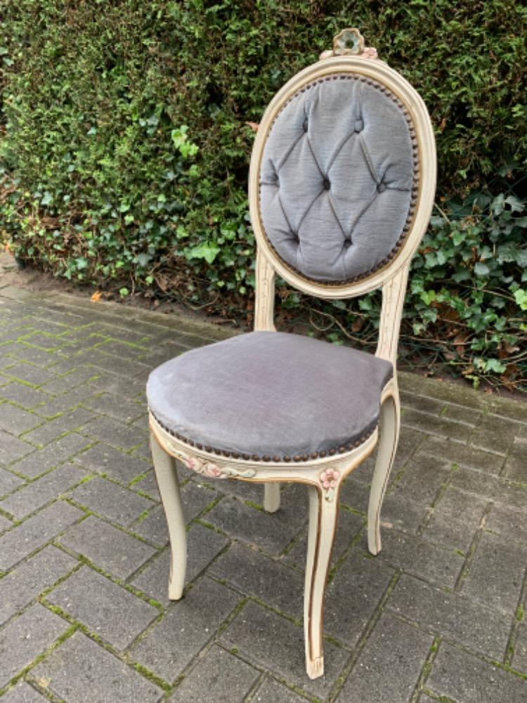 Louis XV style Chairs with side table