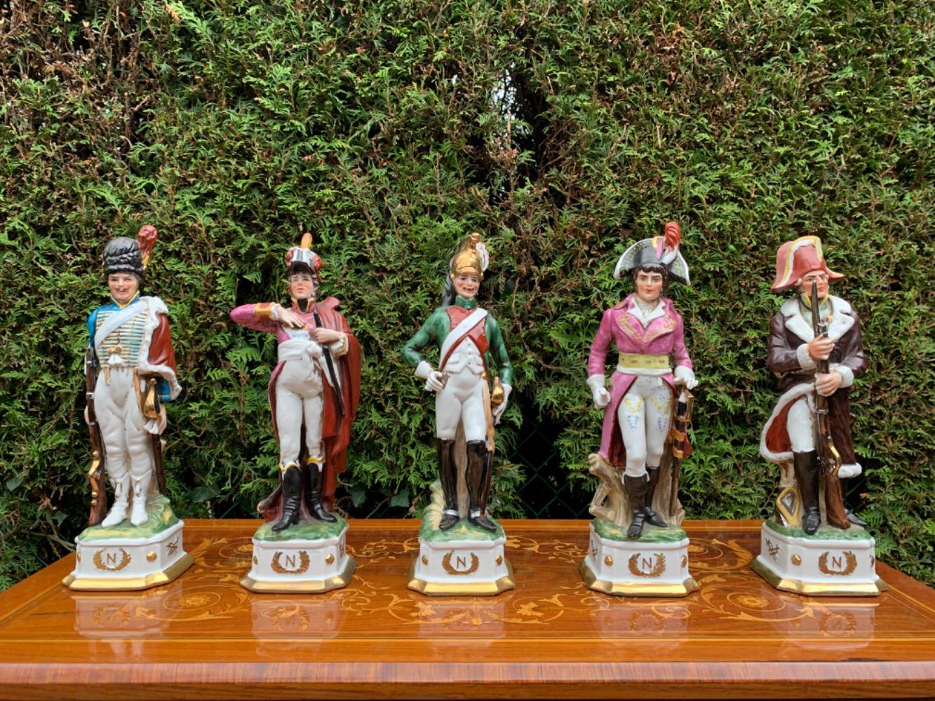 Louis XV style Napoleon figurines