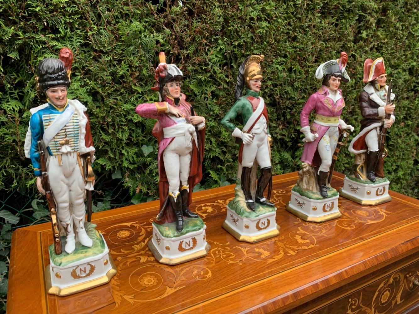 Louis XV style Napoleon figurines