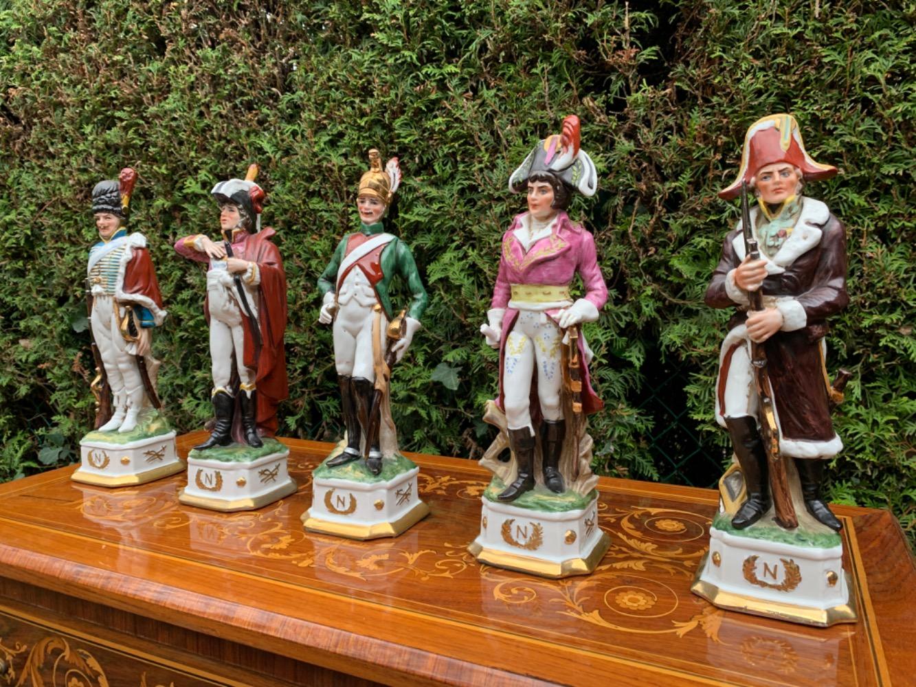 Louis XV style Napoleon figurines