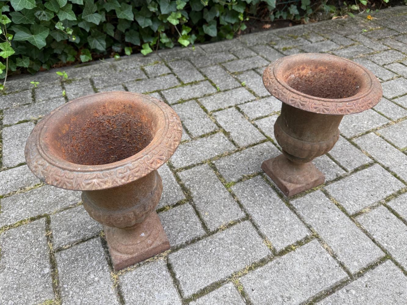 Louis XV style Pair of flower pots