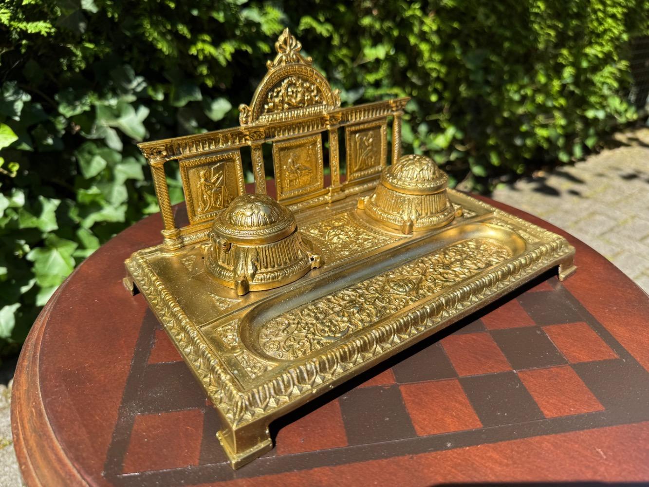 Louis XVI style Inkt well desk set