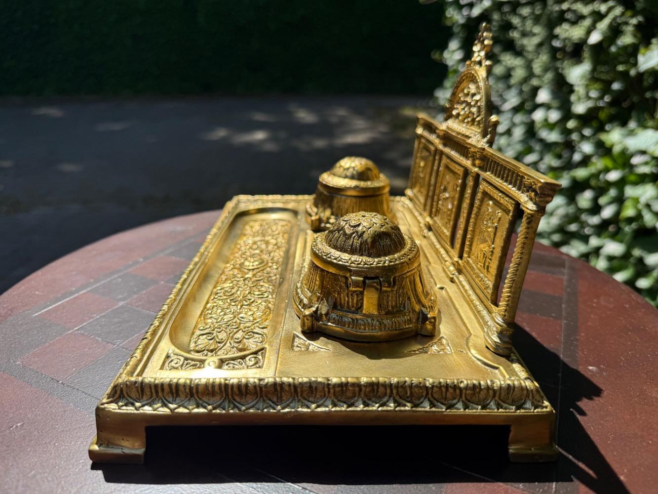 Louis XVI style Inkt well desk set