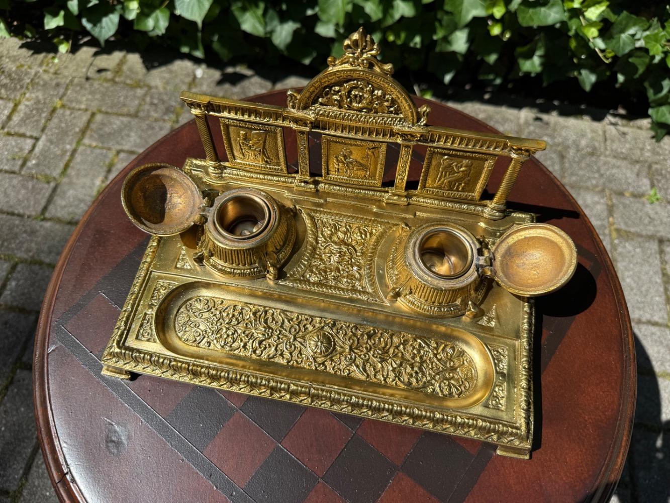 Louis XVI style Inkt well desk set