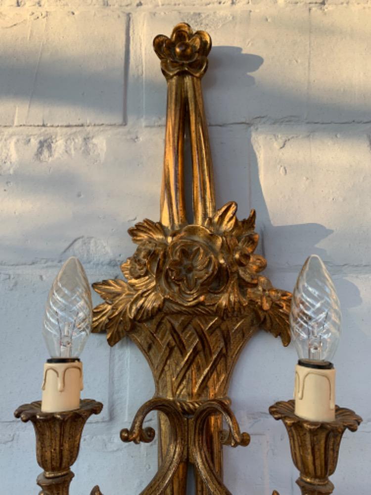 Louis XVI style Pair of wall lights.