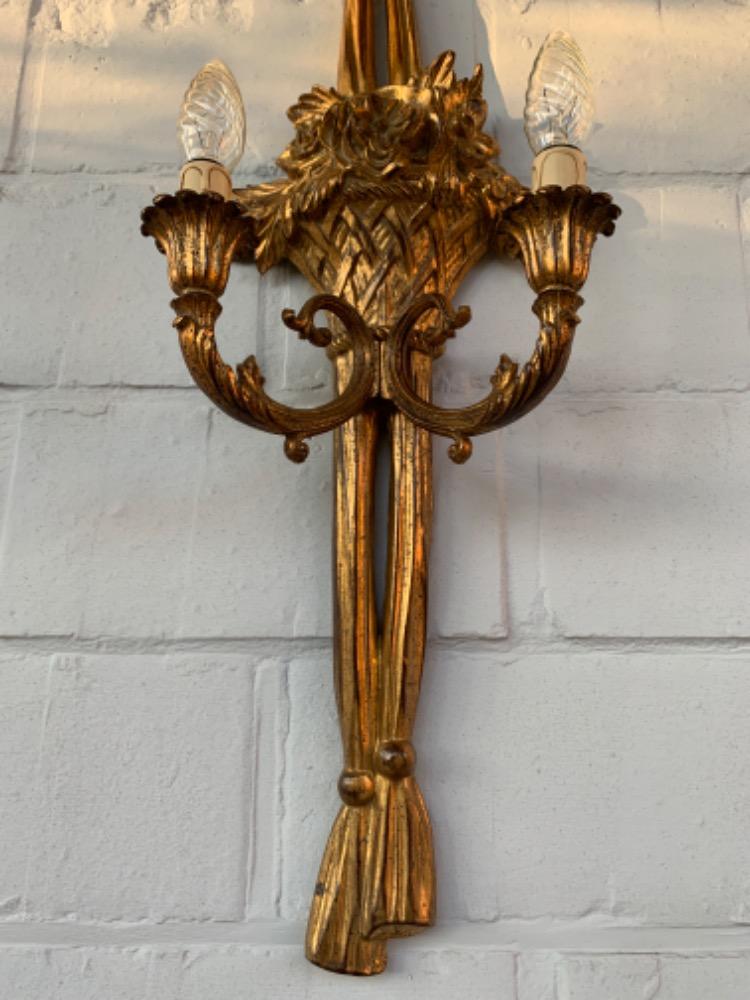 Louis XVI style Pair of wall lights.