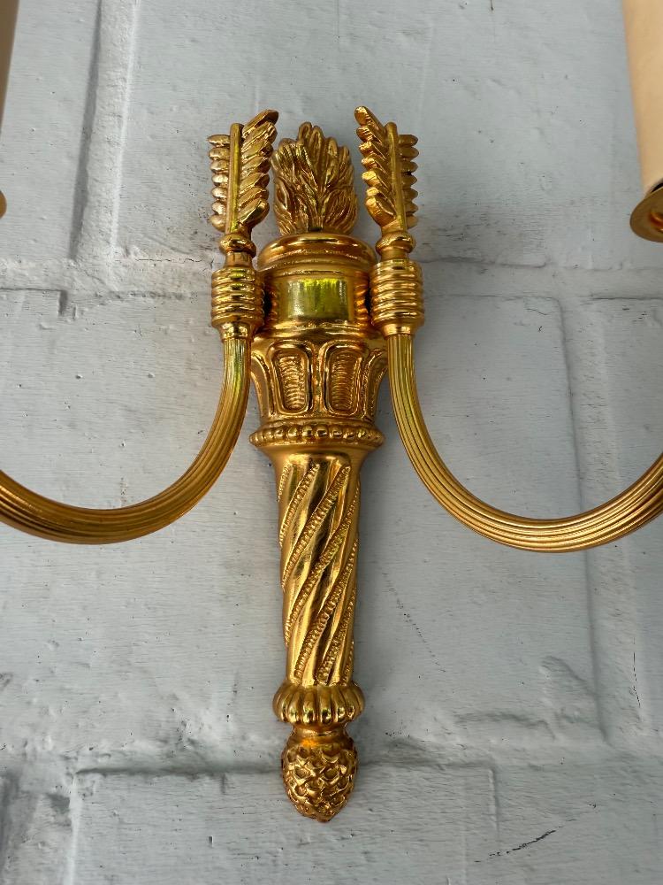 Louis XVI style Pair of wall lights.