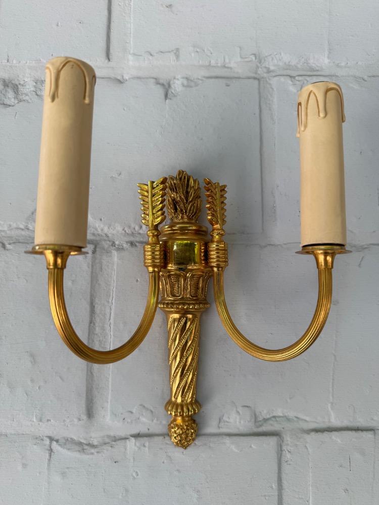 Louis XVI style Pair of wall lights.