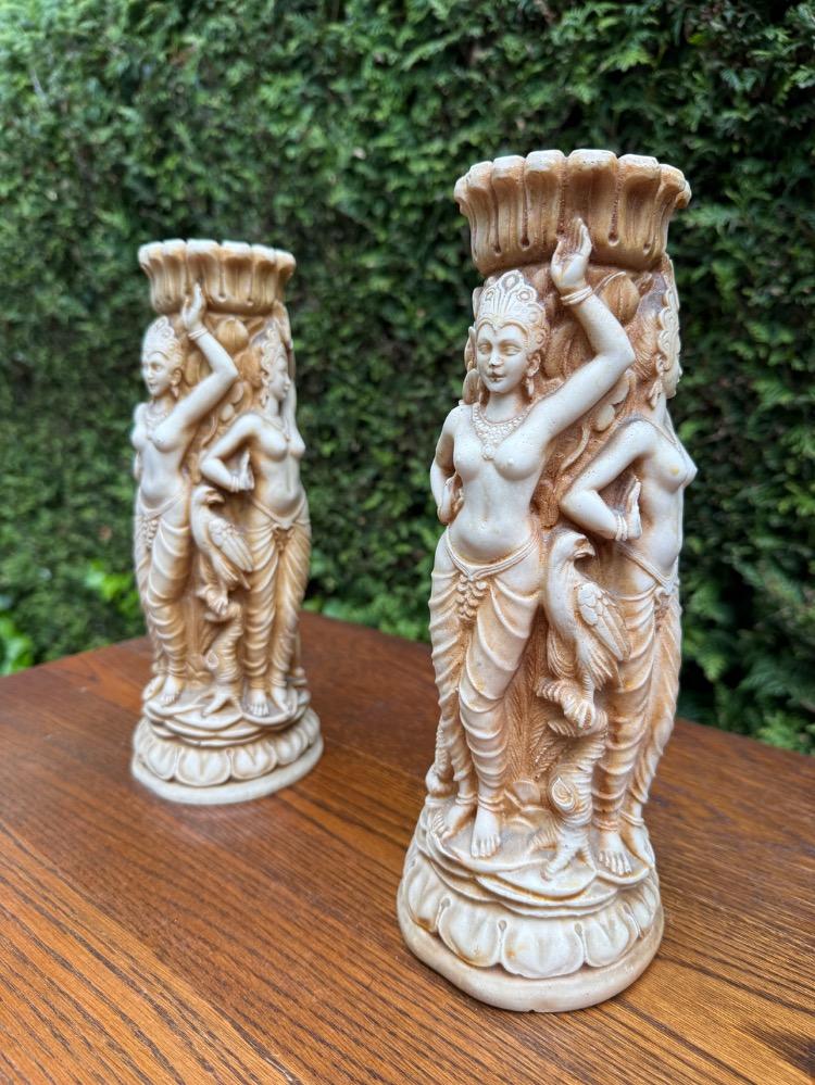 Oriental Pair of vases/candle holders