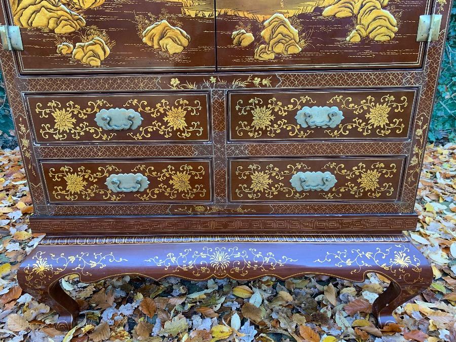 Oriental Style Cabinet Furniture Inventory Glantiques