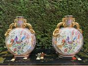 Pair of Chinese moon vases 