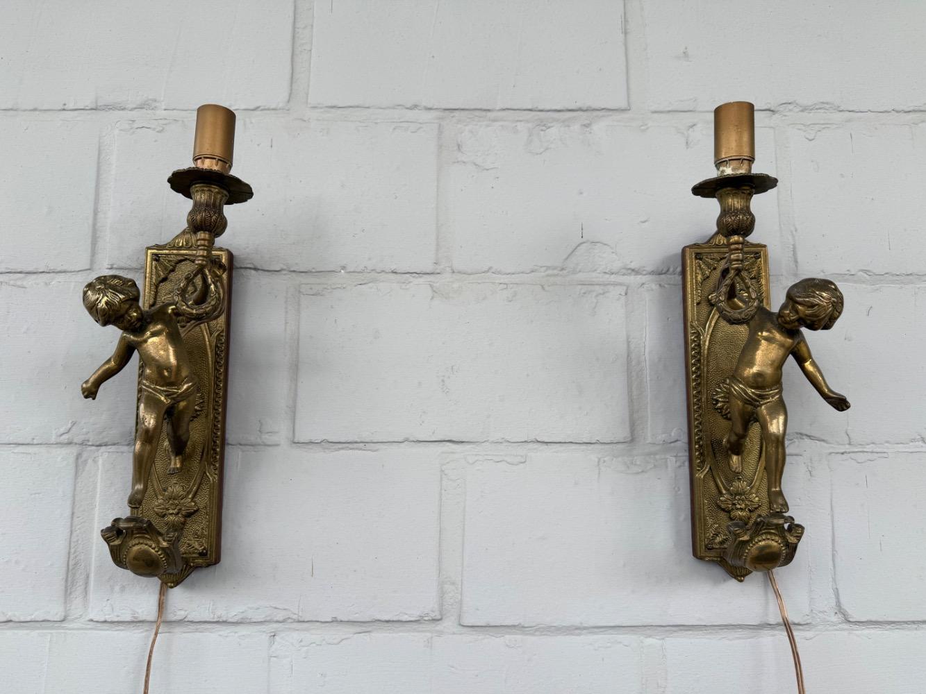 Pair of wall lights