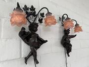 Pair of wall lights