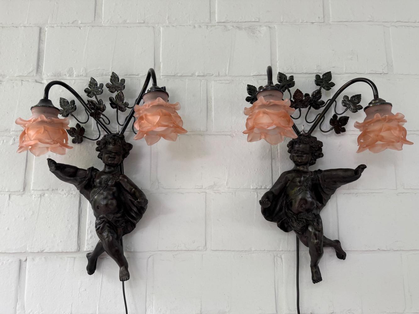 Pair of wall lights