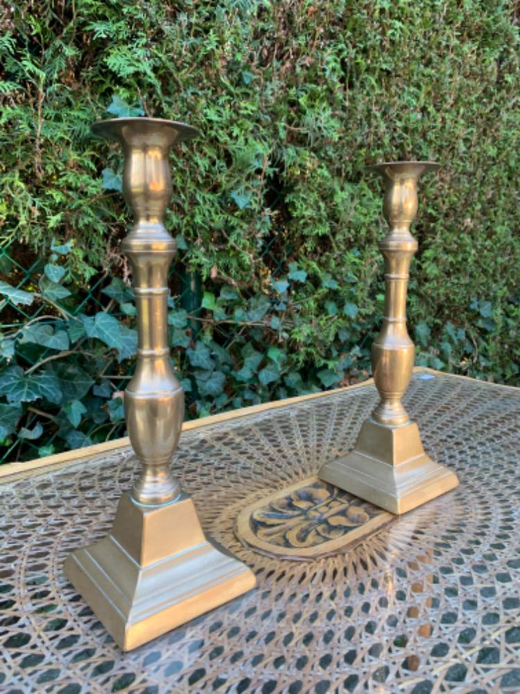 Renaissance style Pair of candle holders.