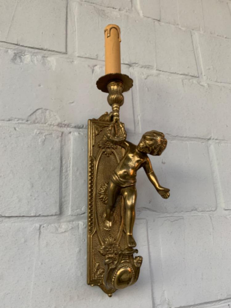 Rococo Pair of wall lights.