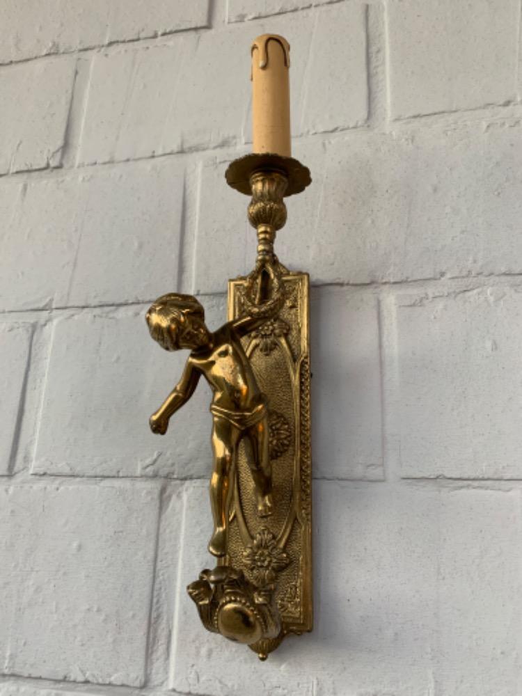 Rococo Pair of wall lights.