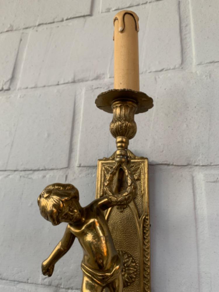 Rococo Pair of wall lights.