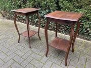 Rustique style Pair of side tables.